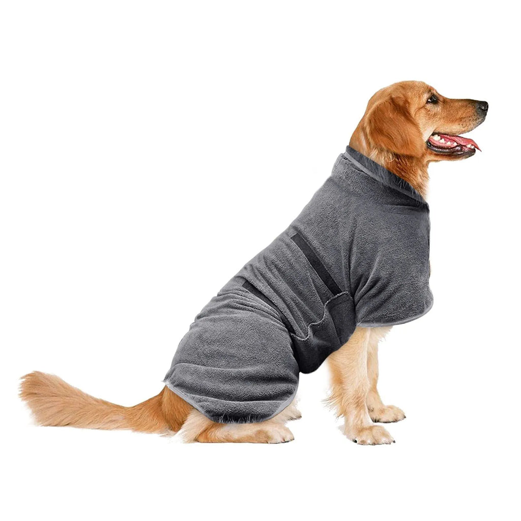 Nylon pet drying robe for dogs and cats in multiple colours and sizes