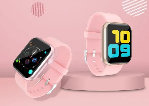 R3L full touch smart watch with 1.3 inch IPS colour screen and silicone wristband on a white background