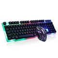 Limei GTX300 white mechanical keyboard and mouse set with backlit keys on a desk.