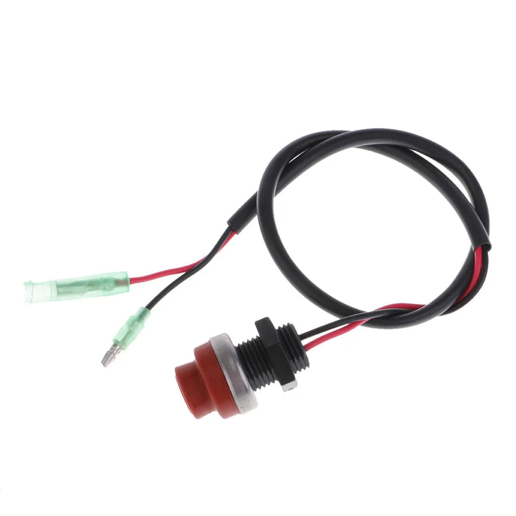 YAMAHA hardware plastic motorboat engine kill switch with attached rope lanyard.