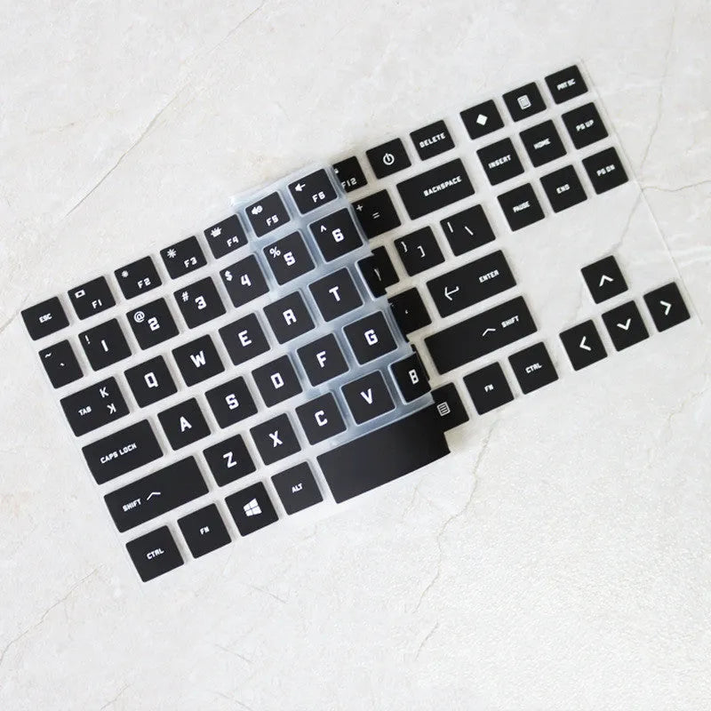 Transparent PVC keyboard membrane for 15.6 inch Shadow Elf 6 Ryzen Edition laptop