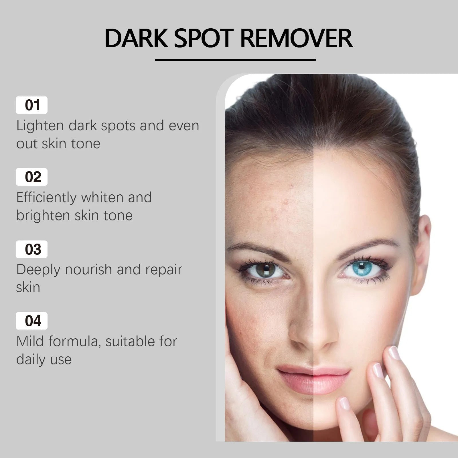 15g facial essence cream container with jojoba oil and vitamin C for moisturising and brightening