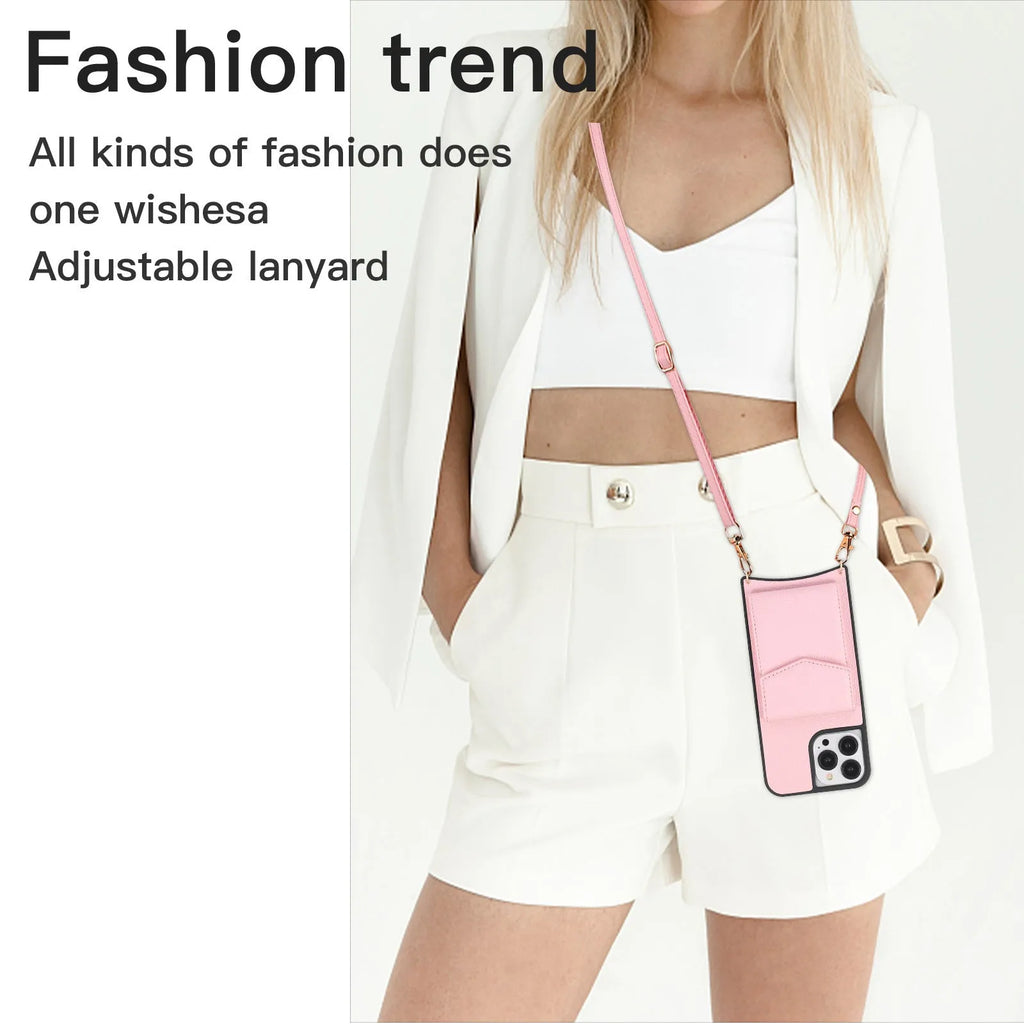 Inclined straddle fishtail style TPU leather phone case for iPhone in solid colours.