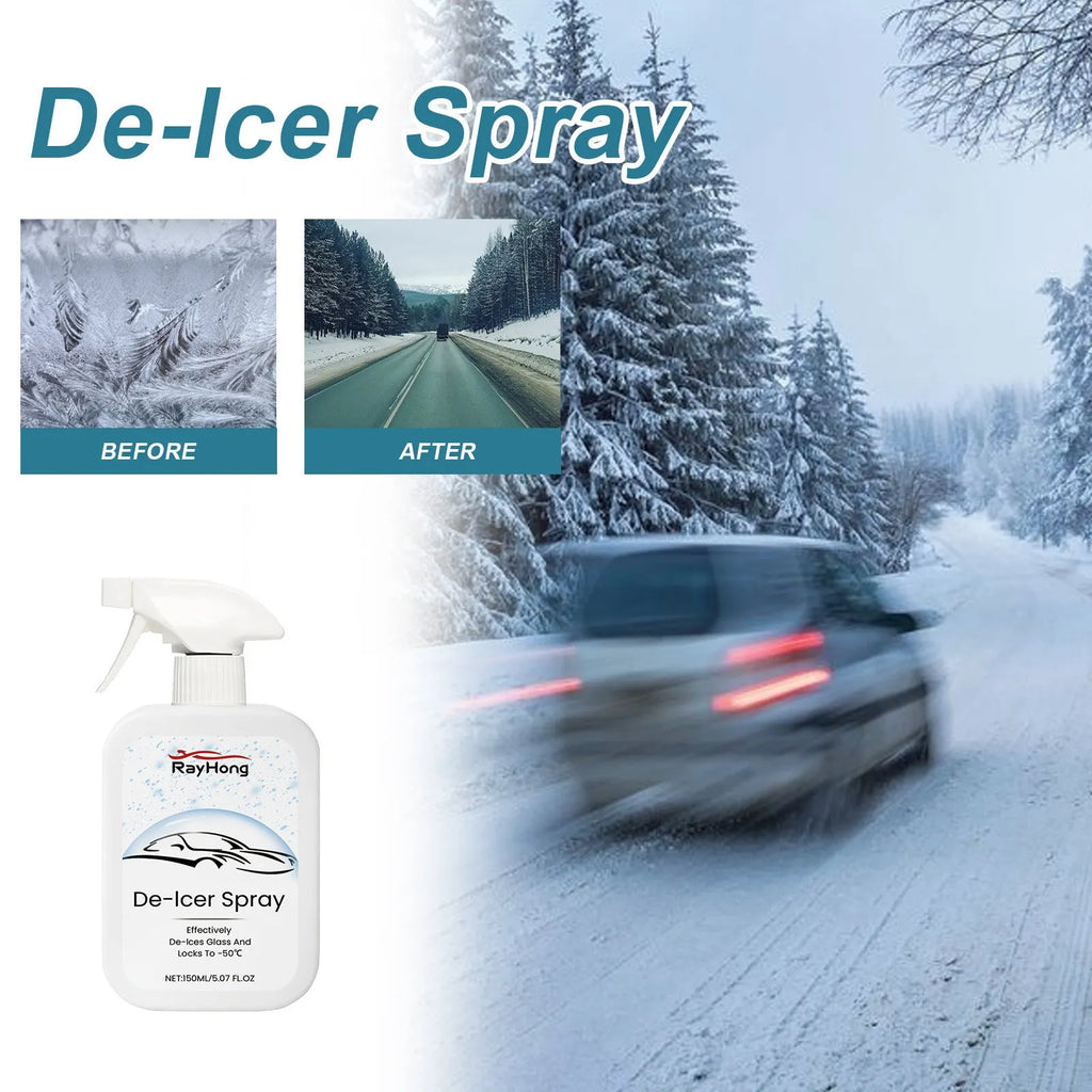150ml car windscreen de-icer spray bottle for winter ice removal on vehicle windows