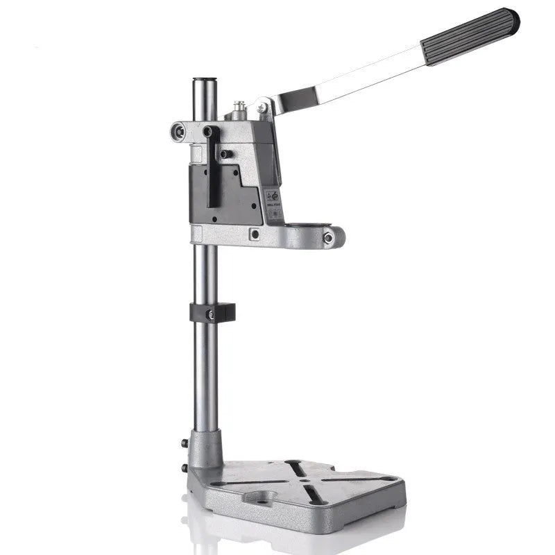 Mini hand drill bracket stand for 43mm and 35mm drills on workbench black