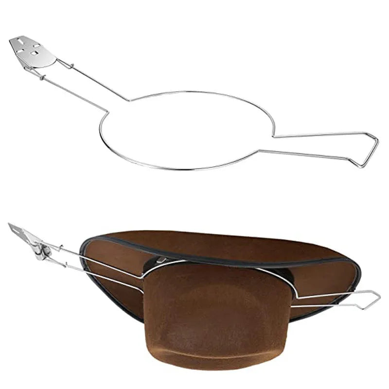 Brown car-shaped metal wall hook with a chrome interior for hanging hats and coats.