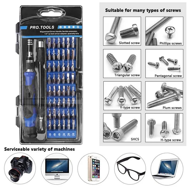 Handskit electronics repair toolkit showing soldering iron, screwdriver set, tweezers, and tools in a black carry bag.