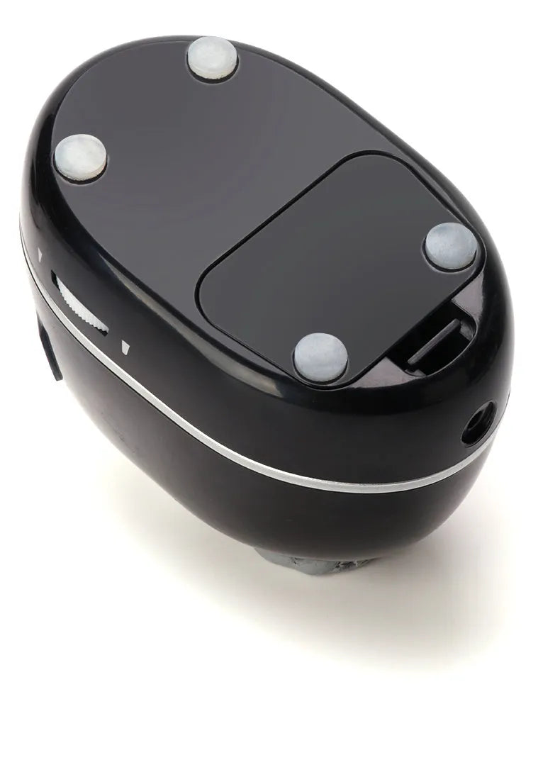 Creative electric pencil sharpener three-speed geometric design black plastic 135x93x100mm