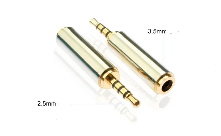 2.5mm to 3.5mm mobile phone headset adapter for Nokia