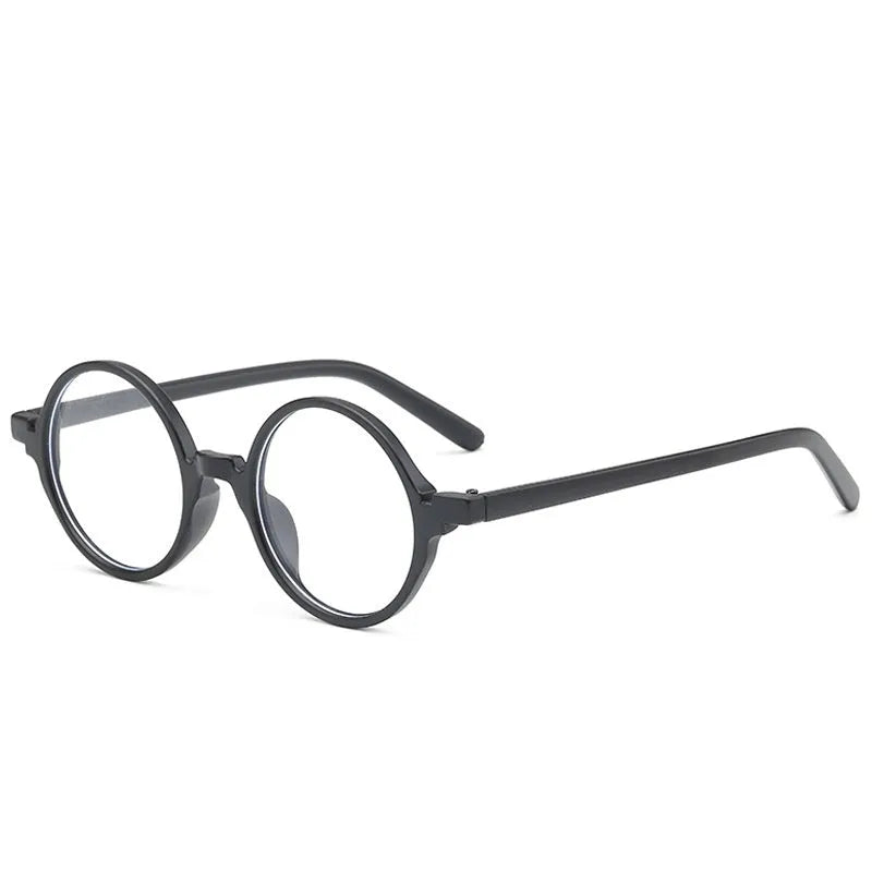 Retro round flat mirror glasses in four colour options for fashion accessories