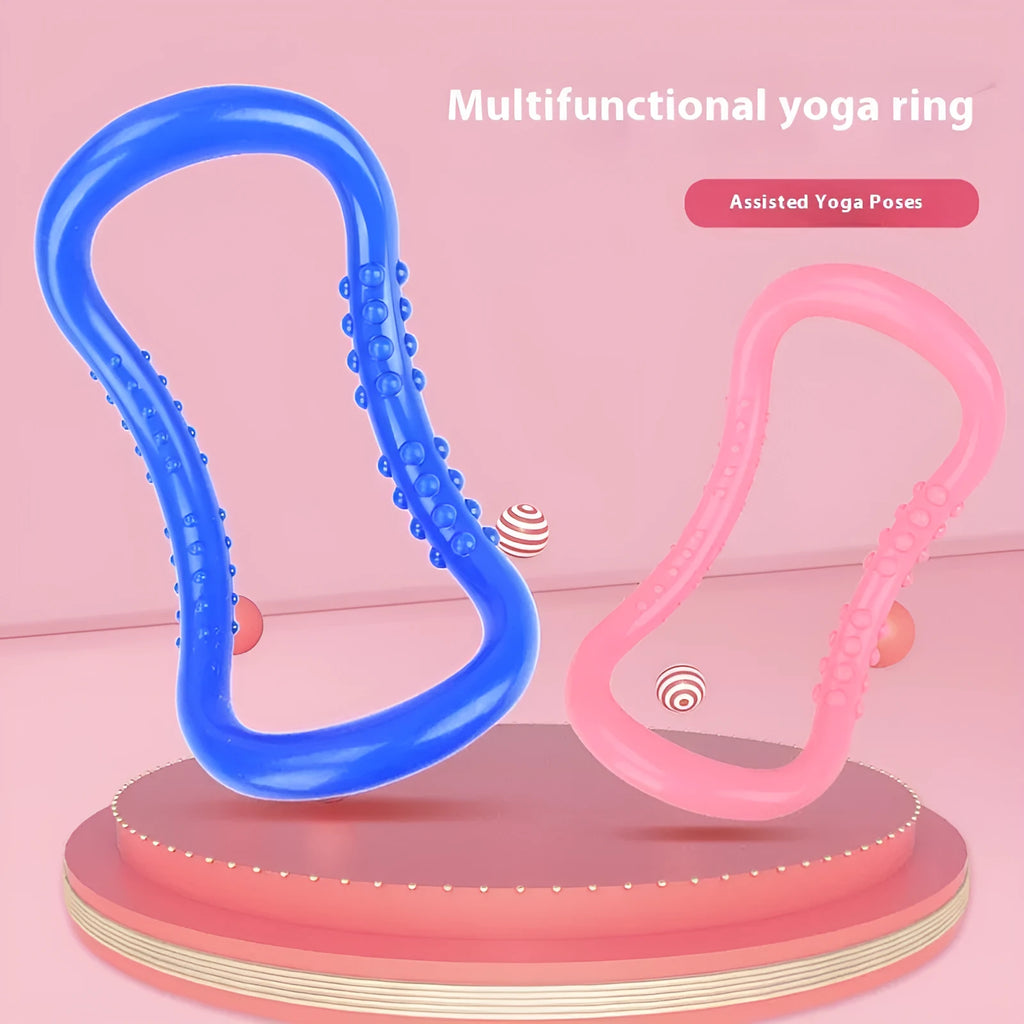 30 cm purple PP yoga ring for stretching and Pilates exercises