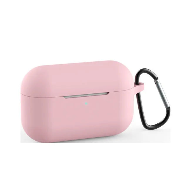 Soft silicone protective cover for AirPods Pro wireless earbud case in multiple colour options.