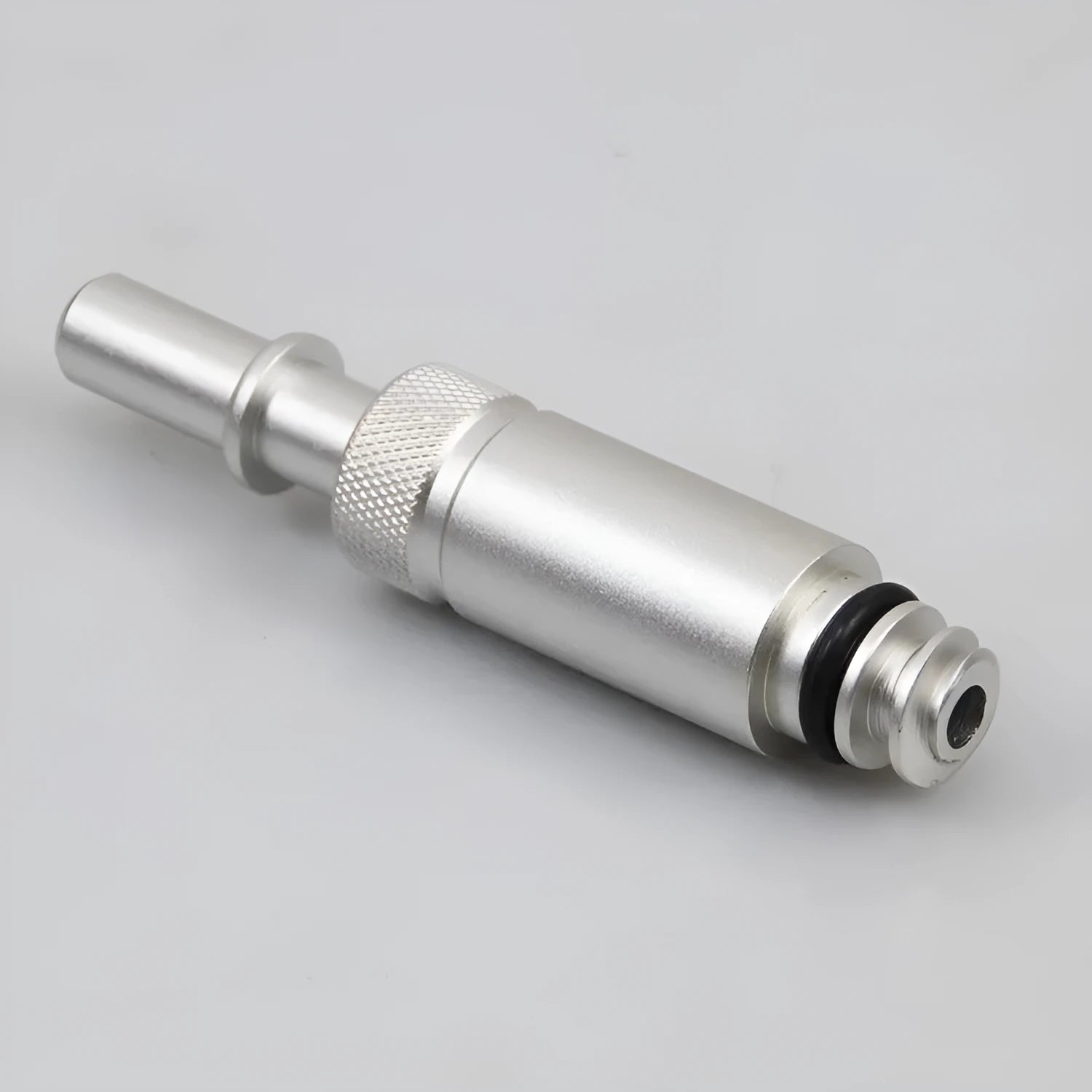 Silver metal VAS6262-9 transmission refueling adapter for 0B5 MTF gearbox service.