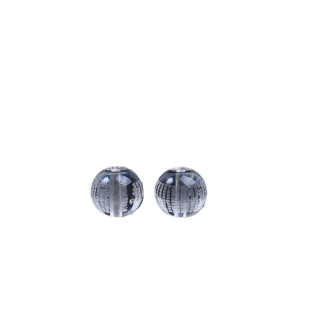 Glass meditation beads engraved with Heart Sutra mantras in three size options