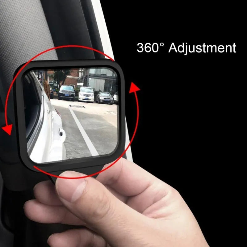 Car rear view mirror replacement glass with plastic frame 7x6.5x1cm flat surface