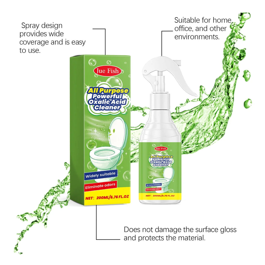 200ml multi-functional household grease cleaning spray bottle measuring 5.5cm diameter by 13.6cm height