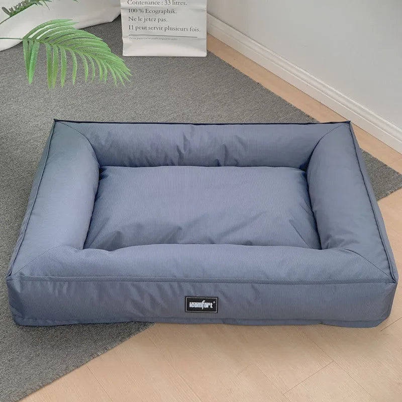 XL removable dog kennel mat with washable cover in blue colour
