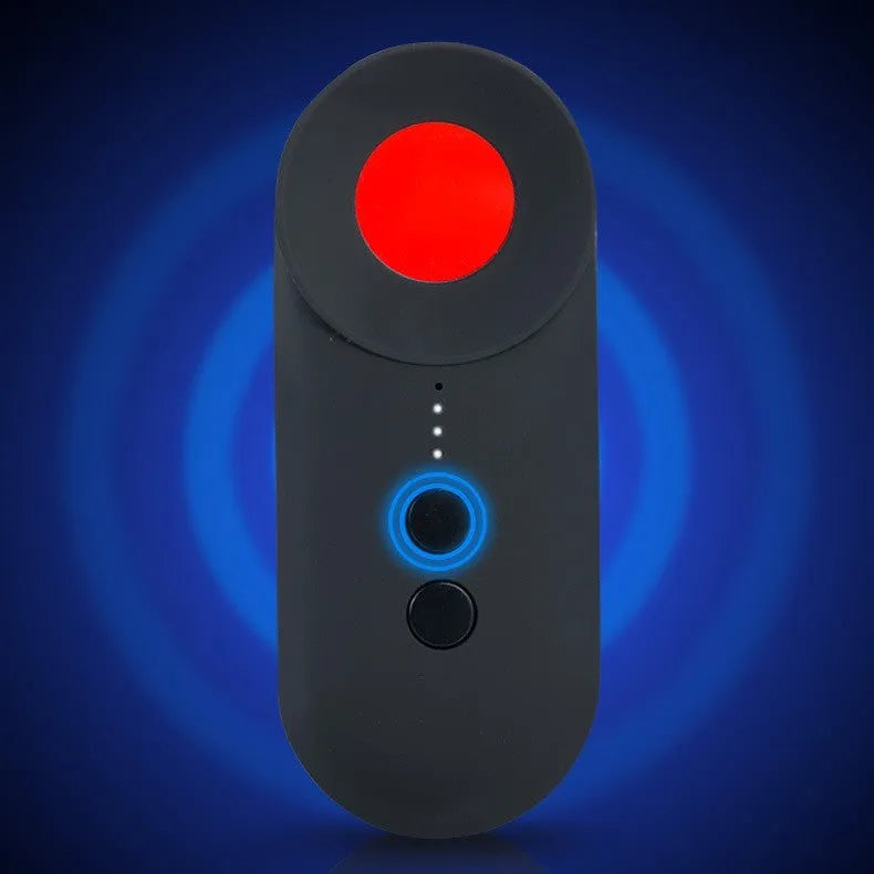 Black portable GPS and signal detector with ABS housing measuring 93.8 x 38 x 14.5mm