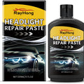 120ml headlight repair paste in white bottle with blue label, for restoring clear plastic car headlight lenses