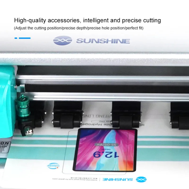 SS-890C PRO smart film cutting machine with metal body and digital display