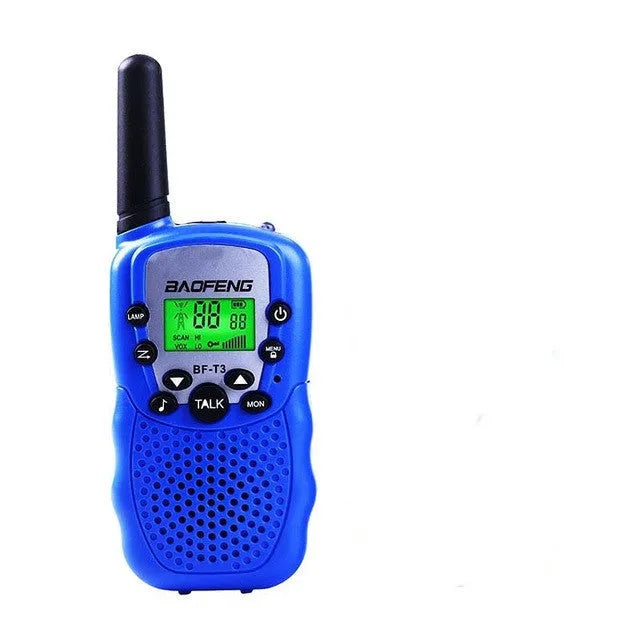 Children's handheld walkie talkie in available colours with 22-channel display