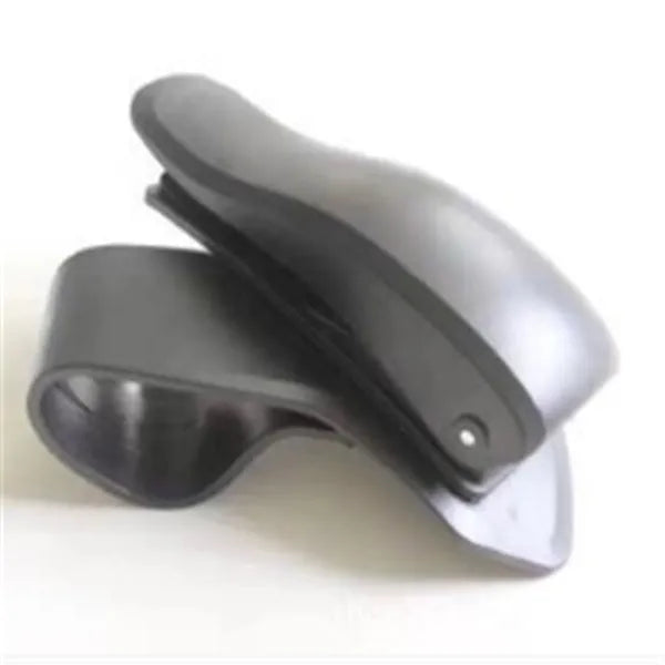 Rotary dashboard car phone holder in black with non-slip silicone clip for smartphones up to 6.5 inches