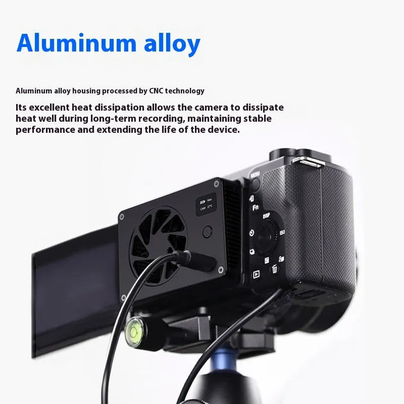 Black aluminium alloy computer radiator fan with smart cooling technology