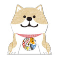 Dog sticker pack showing irregular shaped designs in four colours for hand account decoration