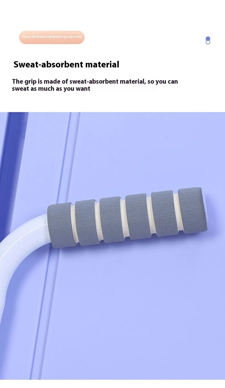 Multi-functional supine board in gray for home abdominal exercise, 410mm x 1060mm x 70mm