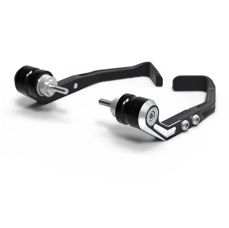 Pair of black CNC anti-slide bow guards for Honda CBR650 motorcycle.
