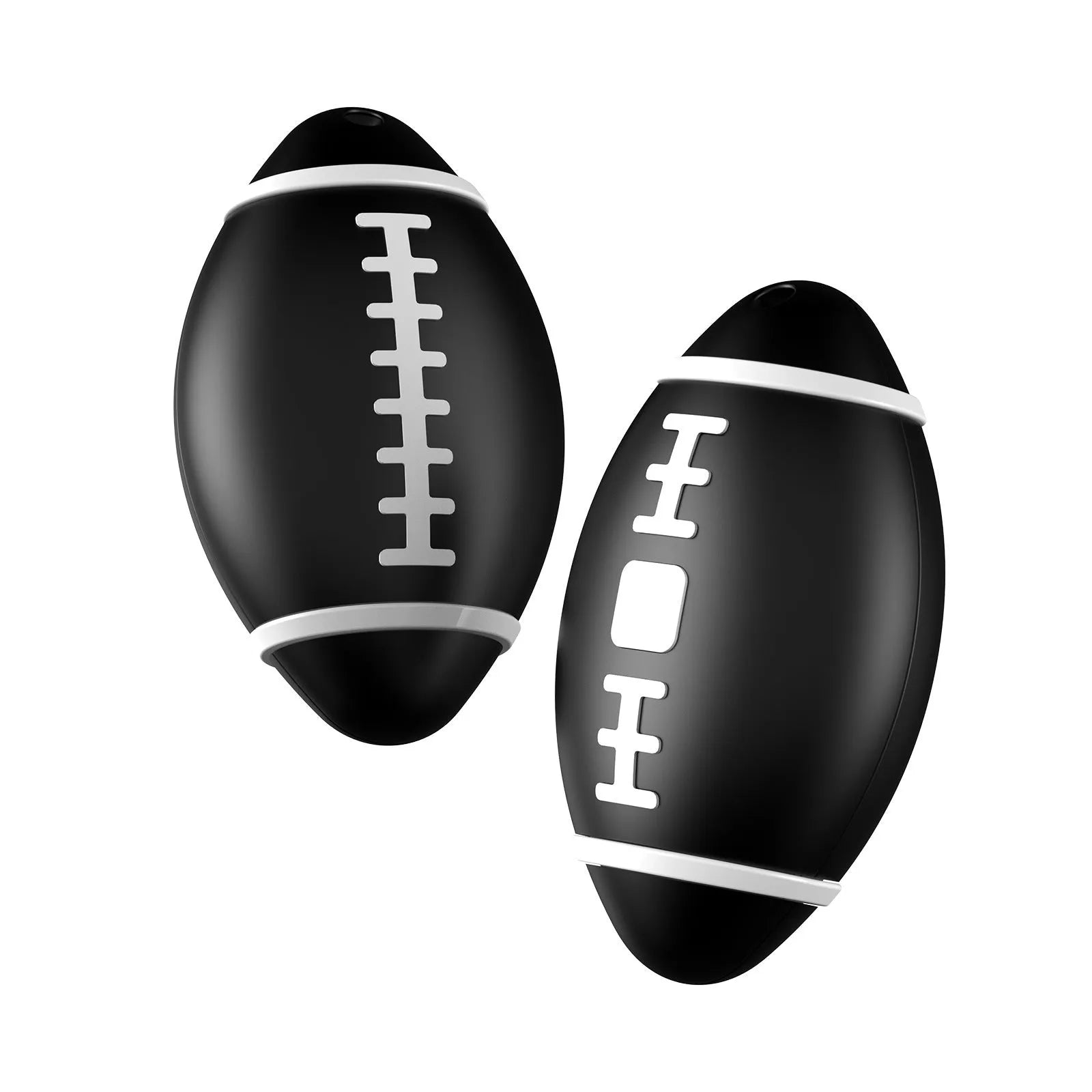 F06 Rugby model anti-loss alarm device in black, brown, or green, showing 31.8mm circular ABS plastic casing.