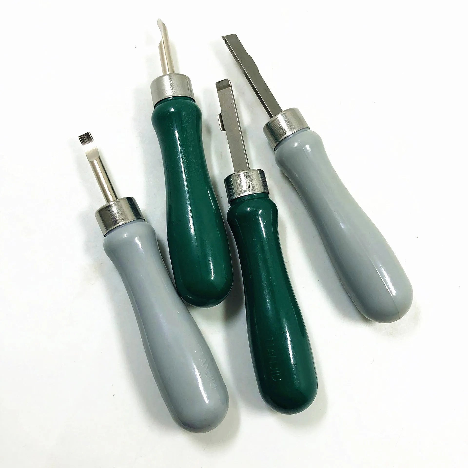 Watch back cover removal tool with alloy plastic construction showing four colour options
