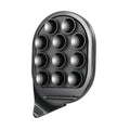 Black silica gel sucker magnetic phone holder with aluminium alloy bracket for car dashboard