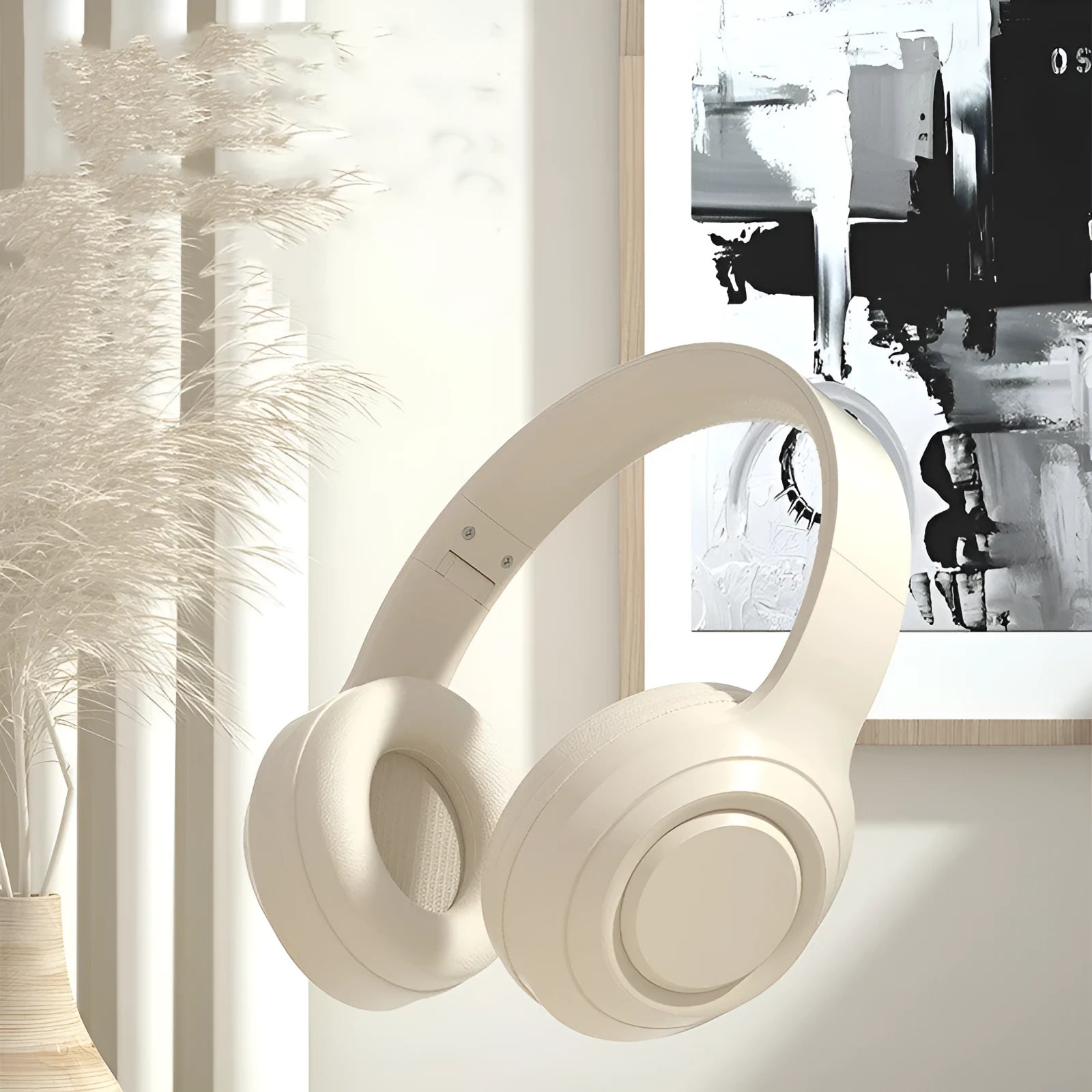 DR58 wireless bluetooth headset in black, white or pink with noise cancellation and microphone