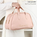 Large capacity PU leather travel toiletry bag in caramel mocha colour with expansion zipper