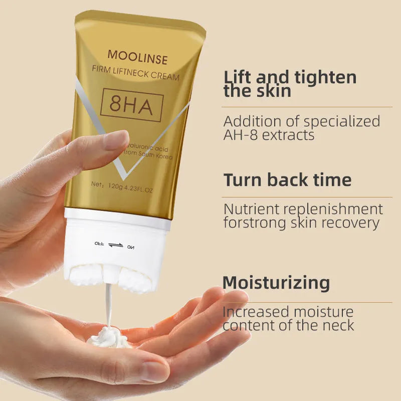 120ml lifting and firming neck cream with massage properties in container
