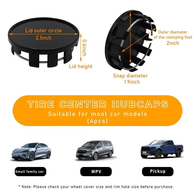 54mm plastic wheel centre cap for Japanese wheels in black and silver colours