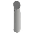 Silver aluminum alloy dual screen extension bracket with magnetic phone holder on desktop
