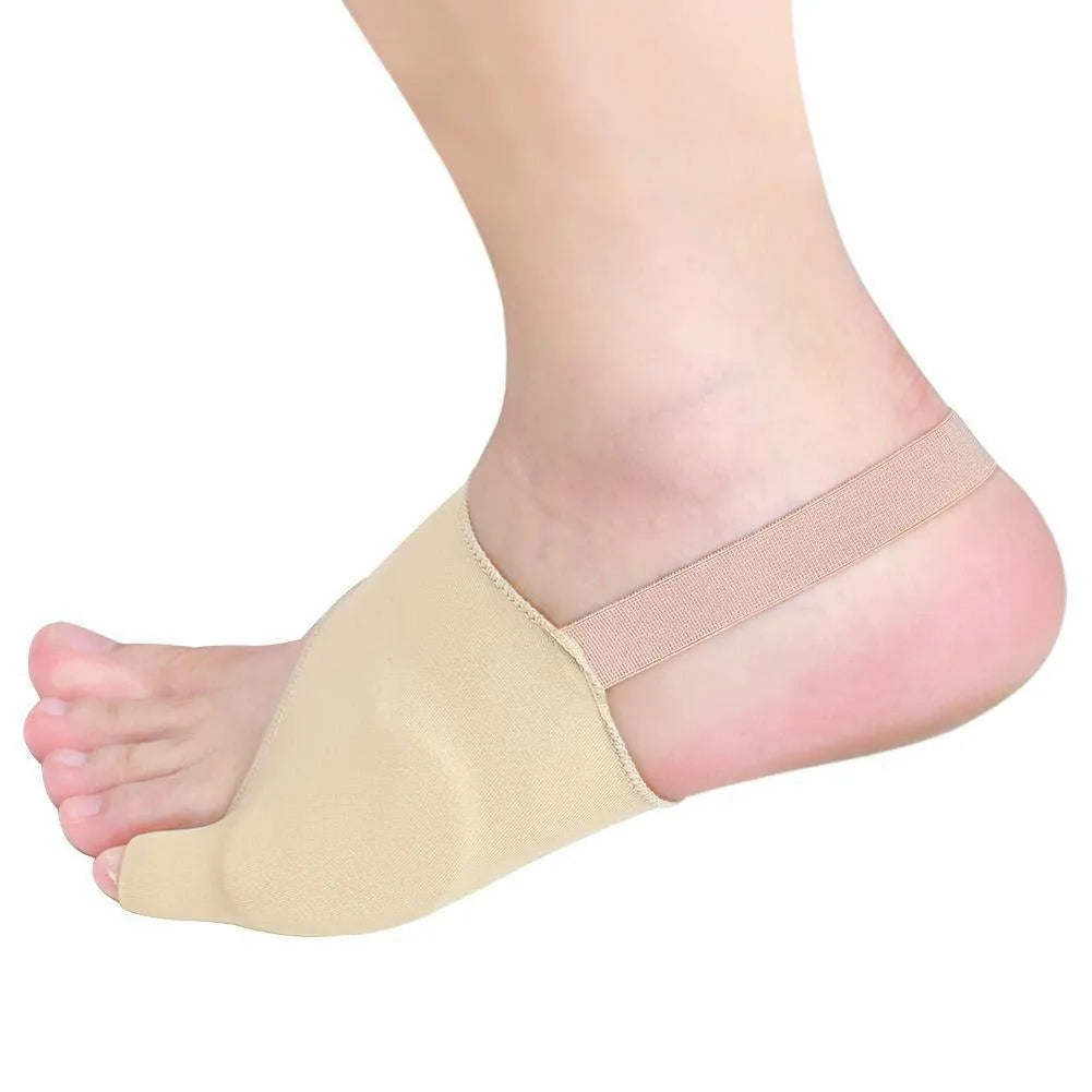 A pair of flexible TPU toe separators, shown in small toe triangle cover and three rear support set styles.