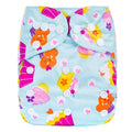 Breathable cloth diaper with button fastening, PUL fabric outer, suitable for babies up to 15kg