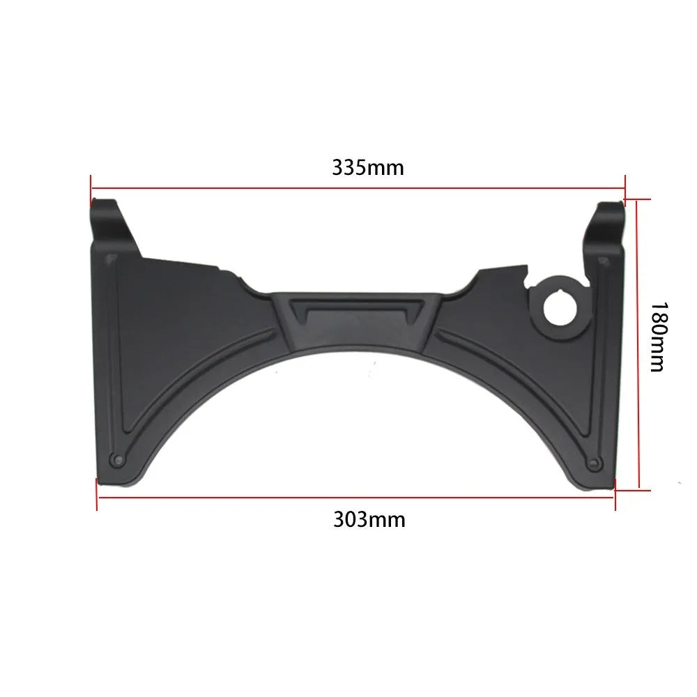 Matte black motorcycle cockpit fairing for BMW R1250GS and R1200GS models, showing mounting points.