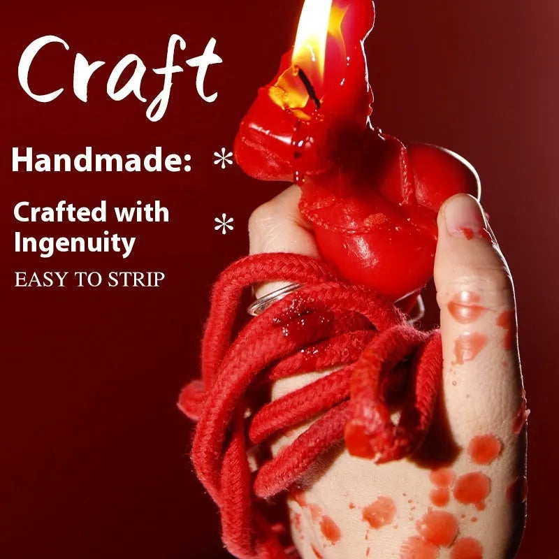 Soy wax low temperature candle in red, pink, or purple colour for sensory use.