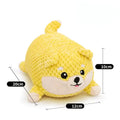 Plush dog calming toy with squeaker for puppy teeth cleaning in Large and Medium sizes