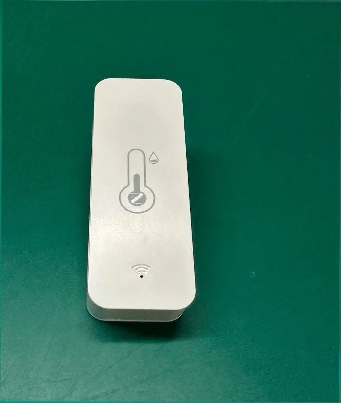 WiFi Zigbee temperature humidity sensor with ABS plastic housing measuring 72x25x20mm