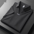 Men's lapel polo short-sleeved T-shirt in slim fit design available in three colours