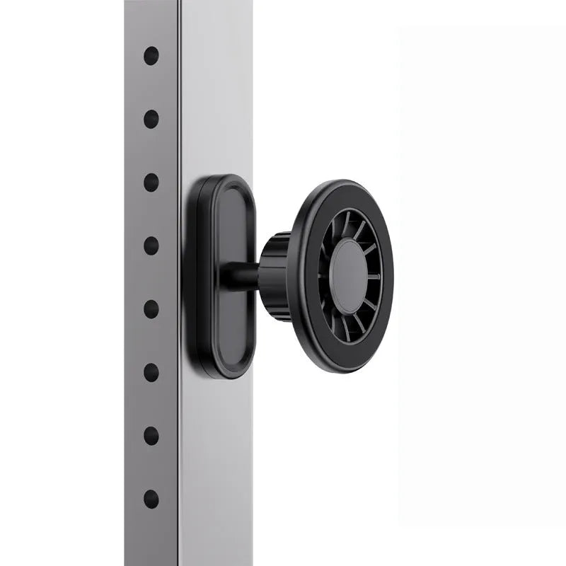 Double-sided magnetic photography bracket for outdoor camera mounting on metal surfaces