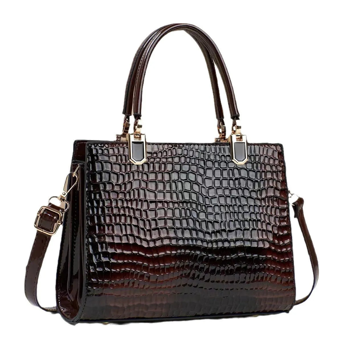 Soft PU leather one shoulder mum bag in a horizontal square shape, shown in a neutral colour with visible internal zip pockets.