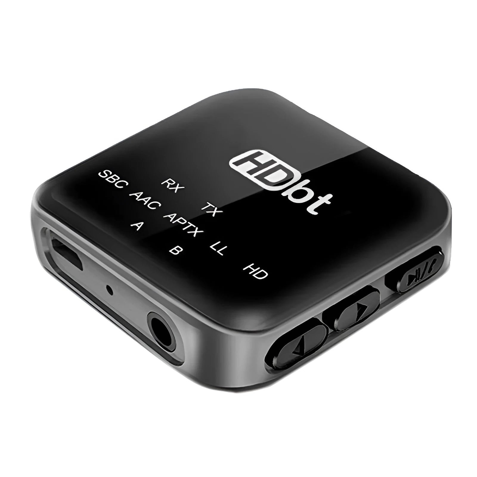 B20mini Bluetooth 5.0 audio adapter transceiver for converting wired headphones to wireless.