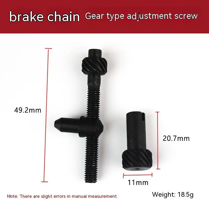 Assortment of nylon thread spools for chainsaw chain tension adjustment repair.