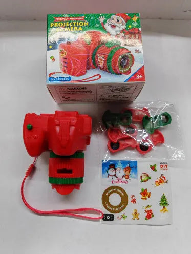 Christmas multifunctional projector luminous toy plastic 7x8.2x5.5cm with film slides